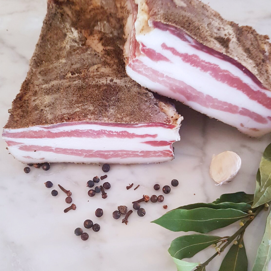 Pancetta pepata