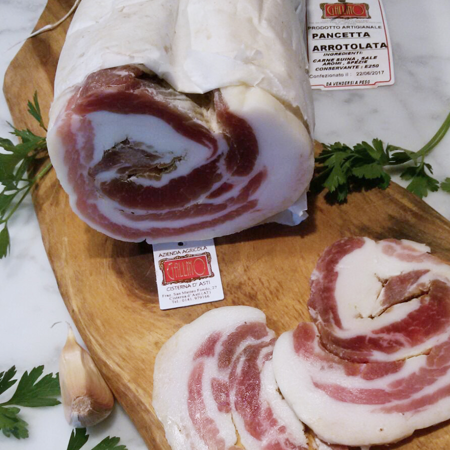 Pancetta arrotolata